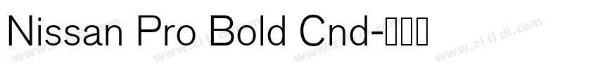 Nissan Pro Bold Cnd字体转换 Nissan Pro Bold Cnd字体转换